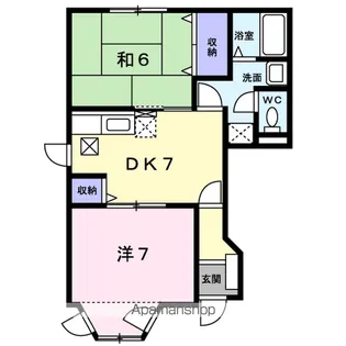 ヴィレッジ・バンガードB【1階】の間取り
