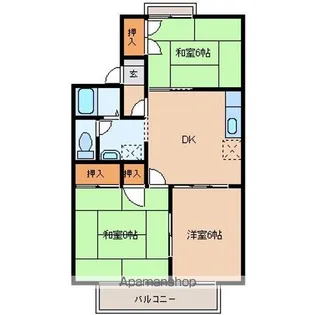 トゥインクルコート1番館【2階】の間取り