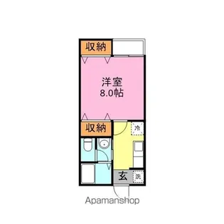 ハイツ・エポック【1階】の間取り