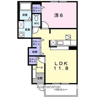 グランメールⅡ【1階】の間取り