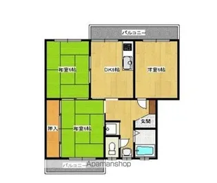 三国ヶ丘ホームプラザ【3階】の間取り