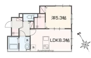 リヒト鎌倉材木座海岸【1階】の間取り