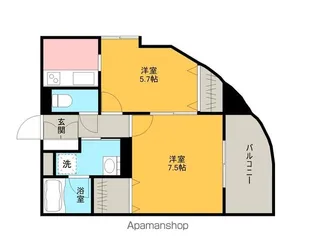 コートプリエール【502号室】の間取り