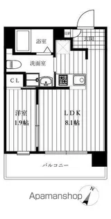 アルバプレイス平尾【9階】の間取り