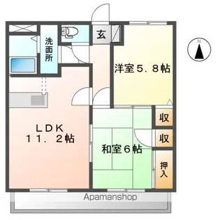 メゾンエスポワール【1階】の間取り