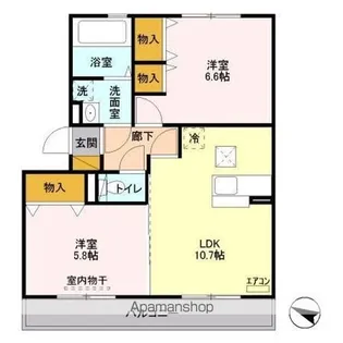 ボヌールおおたかの森 Ⅰ【1階】の間取り