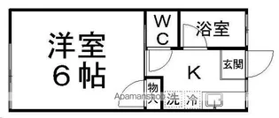 コーポ一高南A【105号室】の間取り