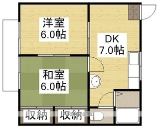 グリーンハイツ西阿知A【103号室】の間取り