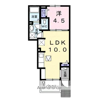 ラフォーレⅠ【1階】の間取り