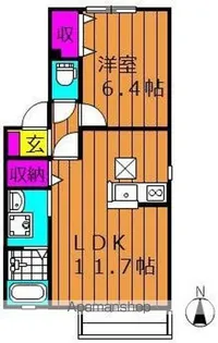 モデラートNeo B棟【101号室号室】の間取り