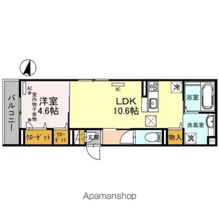 アヴァンス八潮B【1階】の間取り