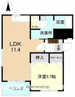 ヒーローマンションアイリス【301号室】の間取り