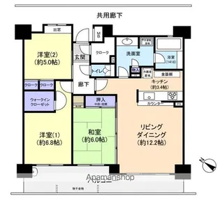 パークホームズ大橋ブライトアヴェニュー【704号室】の間取り