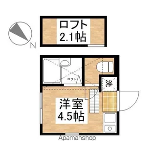 東京都国分寺市東恋ヶ窪4丁目【アパート】の間取り