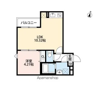 CRASTINE土呂【1階】の間取り