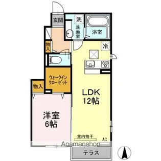 アゼリア上鷺 A【1階】の間取り