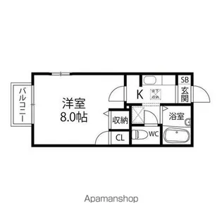 マーヴェラス・Y【102号室】の間取り