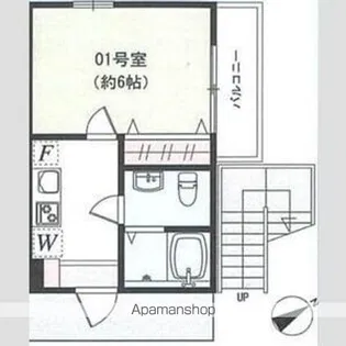 ロジュマン東海大学前【1階】の間取り