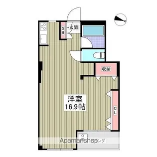 ワコー第9梅田マンション【7階】の間取り