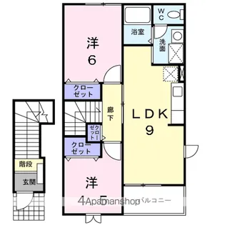 アヴェニール B【2階】の間取り