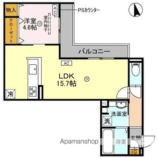 DーRESIDENCE 鳳中町【203号室】の間取り