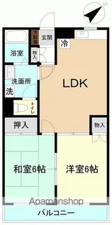 スウィートパレス【A102号室】の間取り