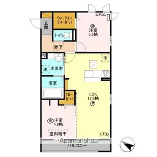 プレミール【1階】の間取り