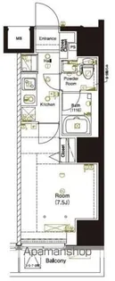 マーロ後楽園【8階】の間取り