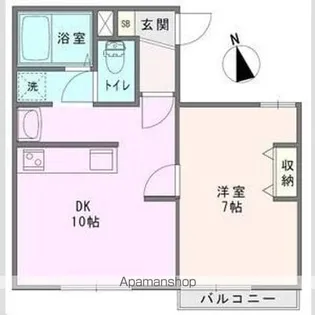 メゾンシエスタ【3階】の間取り