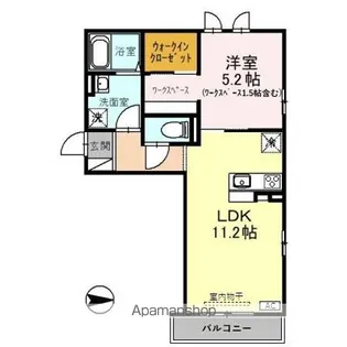 ピアパラッツォ【1階】の間取り