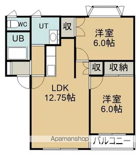 マンションベル【205号室】の間取り