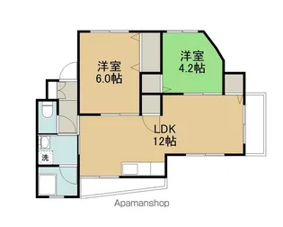 サンシャインハイツ【202号室】の間取り