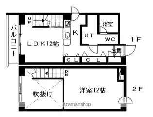 エルピーダ大通【6階】の間取り