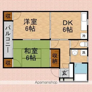 ラ・プランタンⅠ【202号室】の間取り