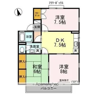 ライブタウン風間 C【1階】の間取り