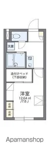レオパレス越前谷【1階】の間取り