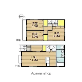 埼玉県戸田市美女木1丁目【一戸建】の間取り