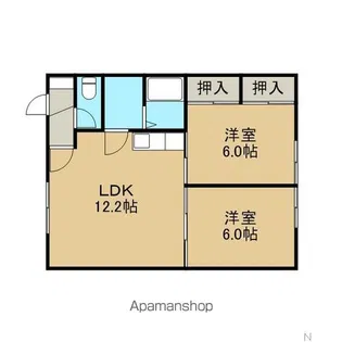 ロピア寿【D号室】の間取り