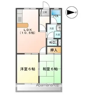 イースタンハウス【2階】の間取り