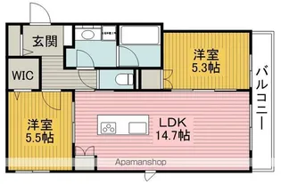 ヘーベルメゾン千里園【3階】の間取り