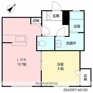 アラモアナ A棟【1階】の間取り