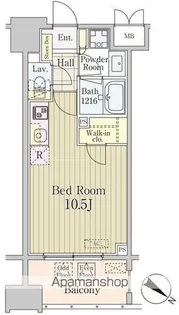グランパレス東京八重洲アベニュー【10階】の間取り