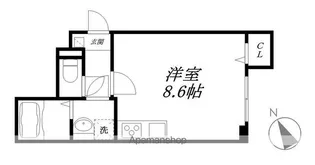 エルメゾン大津【1階】の間取り