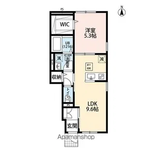 アムールゆめが丘Ⅰ【1階】の間取り