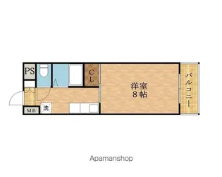 コーポラスヒルズ【612号室】の間取り