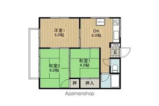 ハイツホリ3号棟【3-D号室】の間取り