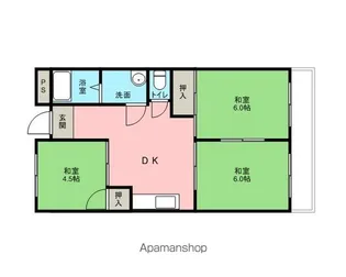 日高マンションⅠ【1-3号室】の間取り