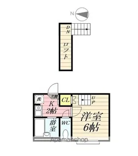 パティオ飯泉【2階】の間取り