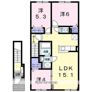クレイトンヒルズ興津【2階】の間取り