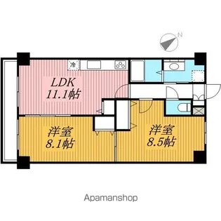 千葉県千葉市中央区新宿1丁目【マンション】の間取り